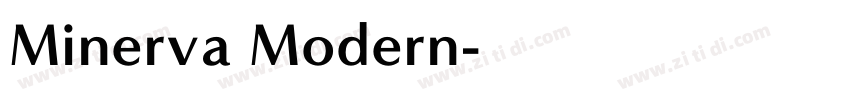 Minerva Modern字体转换